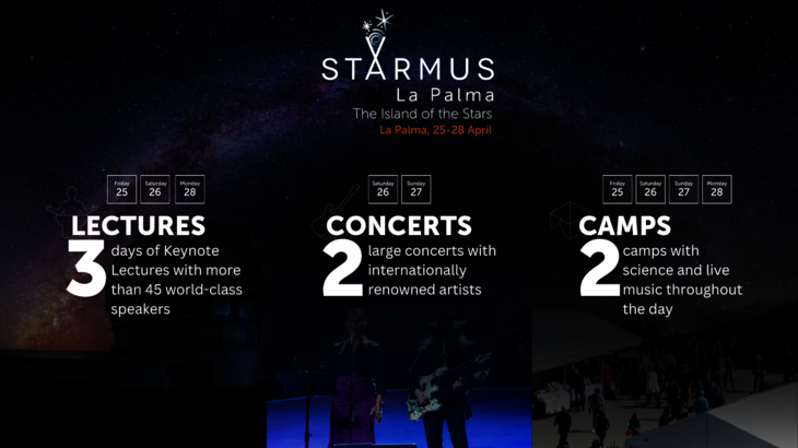 Starmus La Palma announces first round of artists lineup and program structure