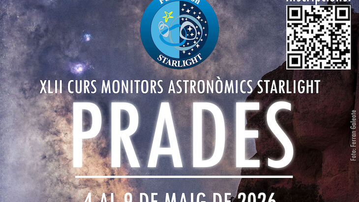 Curso Monitores Astronmicos Starlight para Prades  del 4 al 11 de mayo de 2026