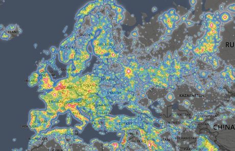Light Pollution map