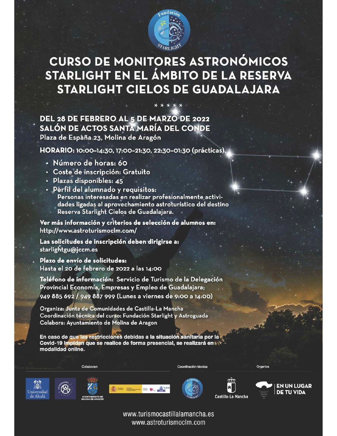 Curso de Monitores Astronómicos Starlight Reserva Starlight de Guadalajara