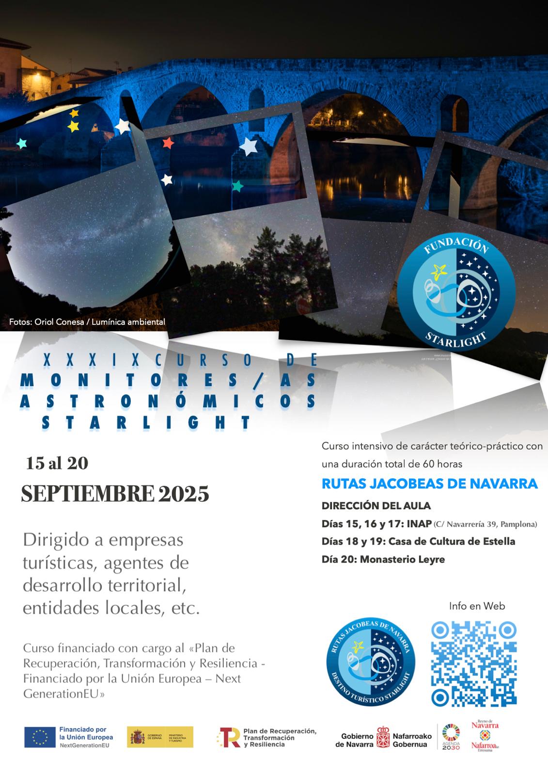 Curso de Monitores Astronómicos Starlight para Rutas Jacobeas