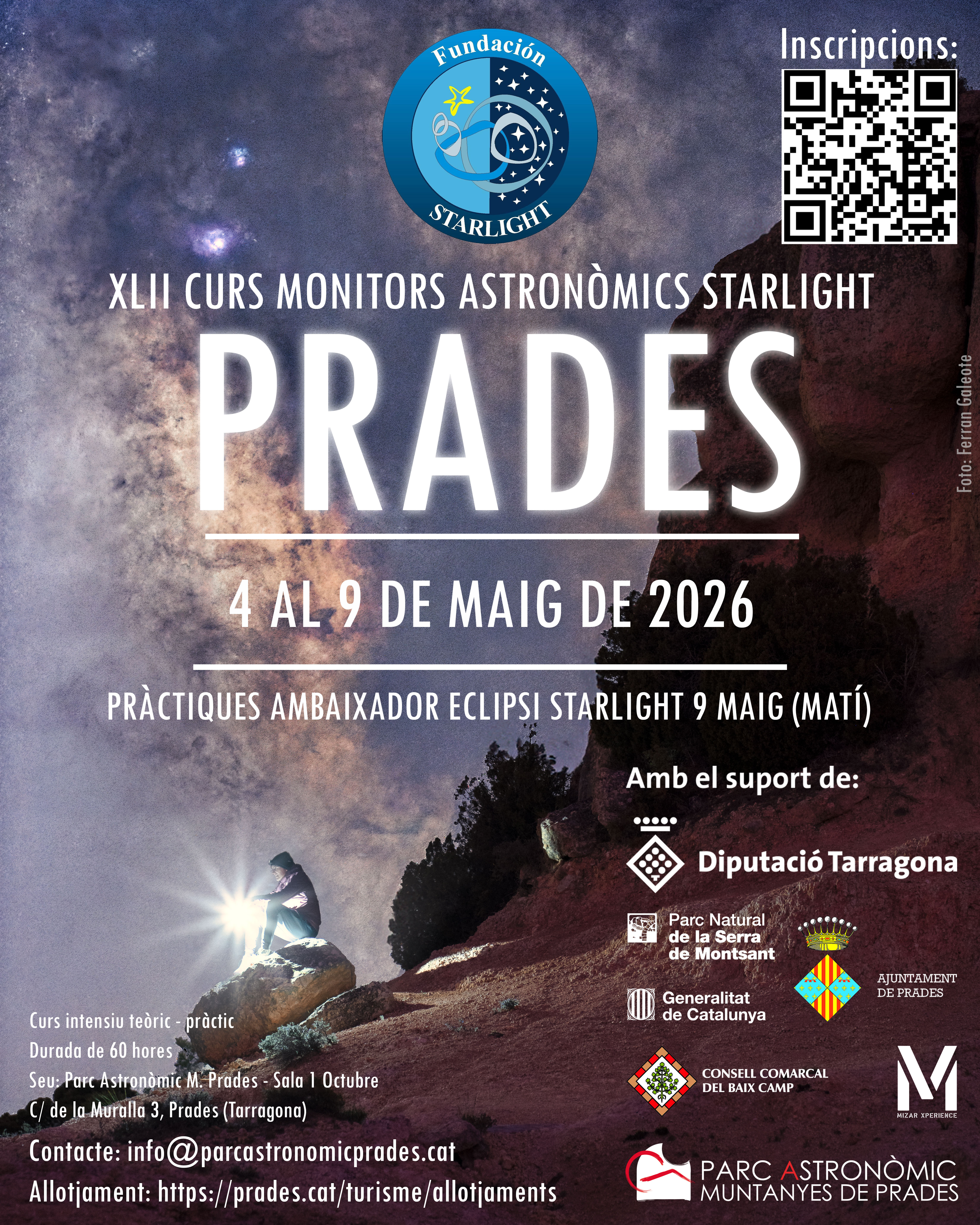 Curso de Monitores Astronómicos Starlight para Prades
