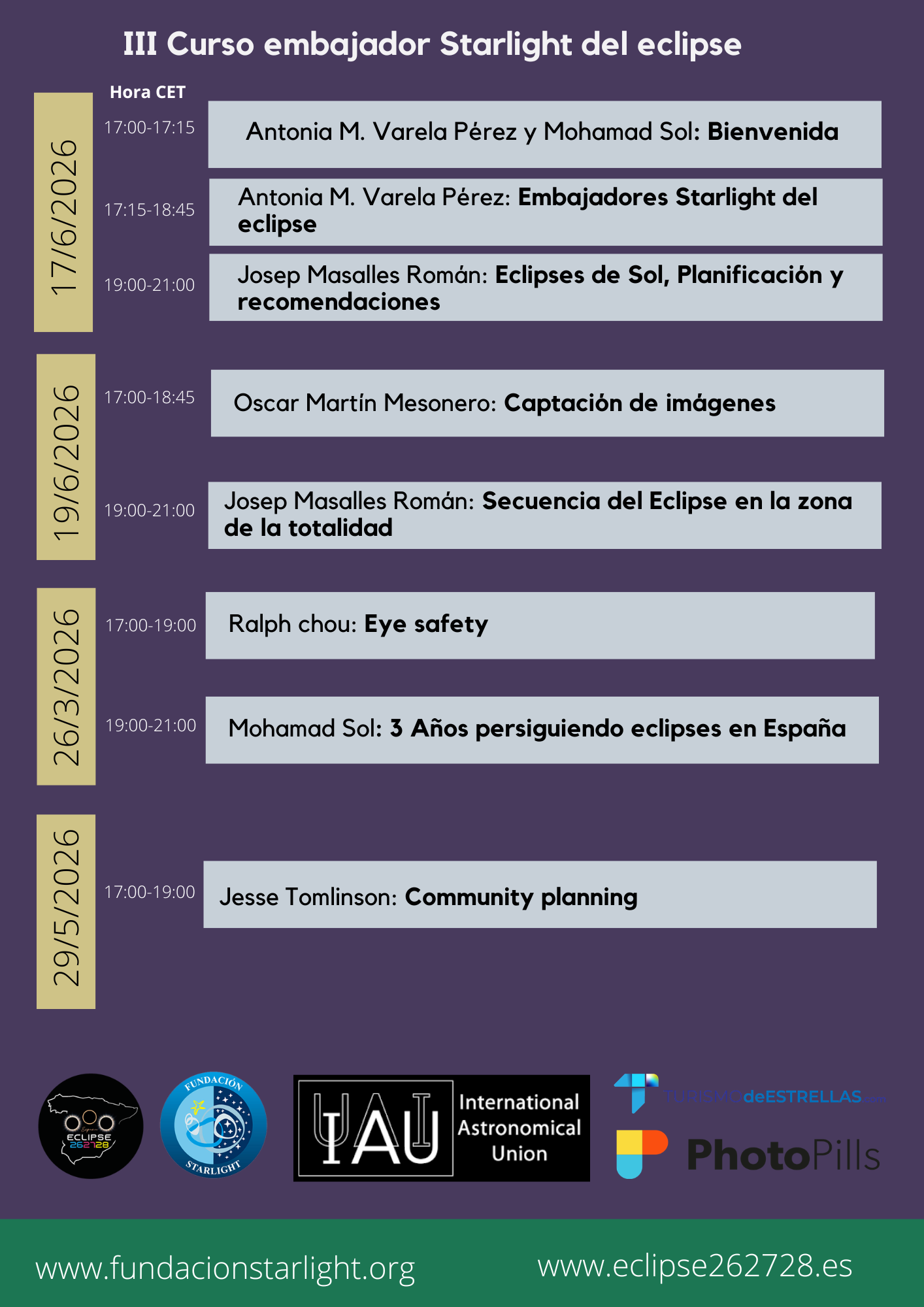 PROGRAMA ACTUALIZADO EMBAJADORES ECLIPSE